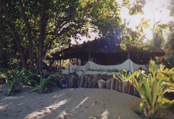 Bild von der Strandbar des Hotels